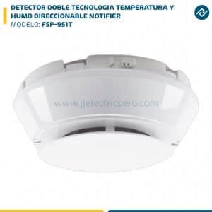 DETECTOR DOBLE TECNOLOGIA TEMPERATURA Y HUMO DIRECCIONABLE FSP-951T NOTIFIER
