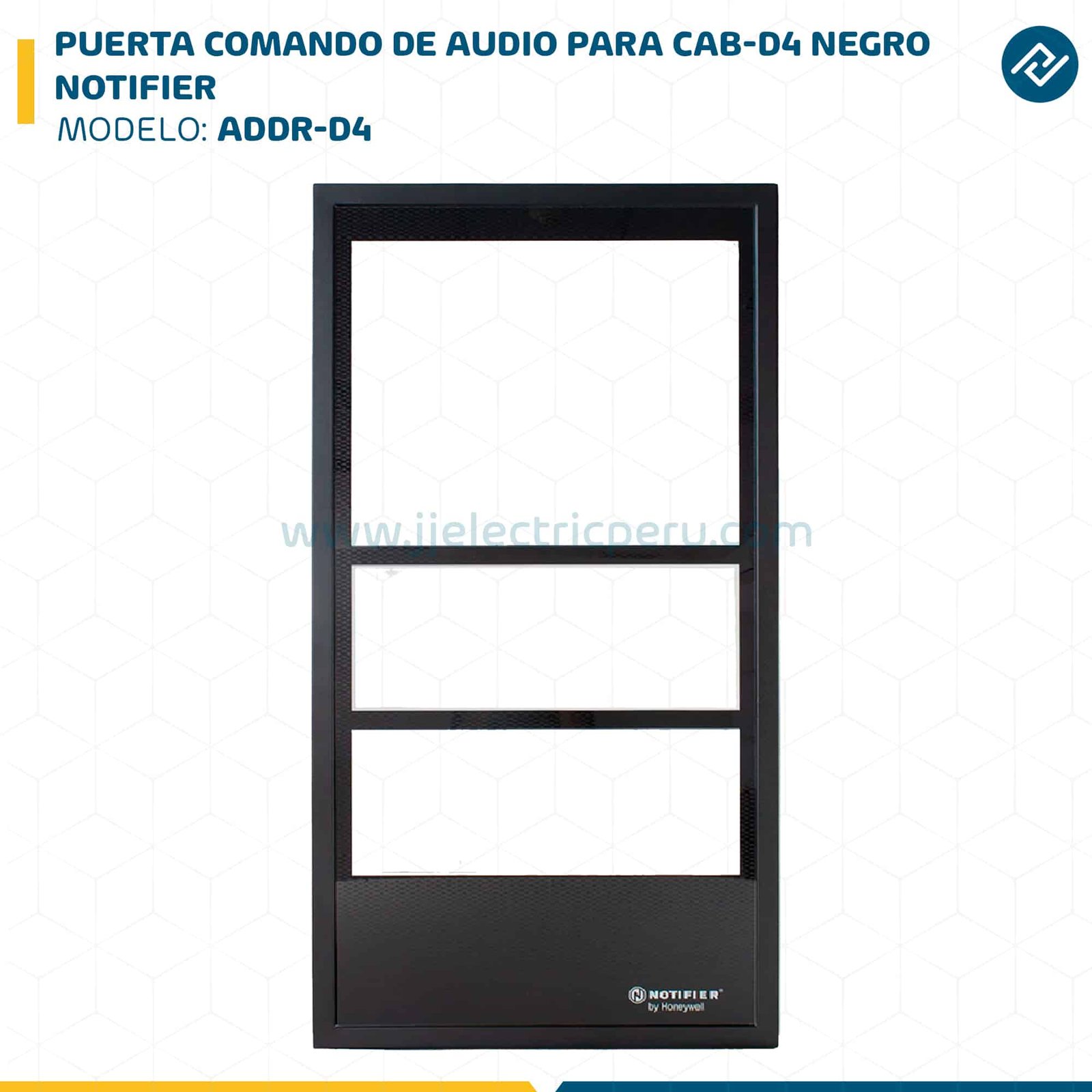 PUERTA COMANDO DE AUDIO PARA CAB-D4 NEGRO ADDR-D4 NOTIFIER