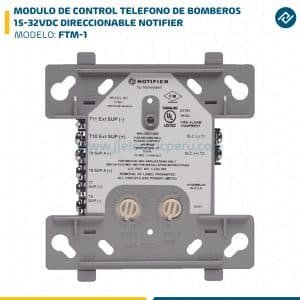 MODULO DE CONTROL TELEFONO DE BOMBEROS 15-32VDC DIRECCIONABLE FTM-1 NOTIFIER