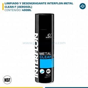 LIMPIADO Y DESENGRASANTE INTERFLON METAL CLEAN F (AEROSOL) 400ML