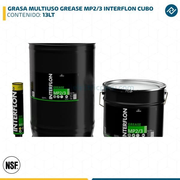 GRASA MULTIUSO GREASE MP2/3 INTERFLON CUBO 13LT