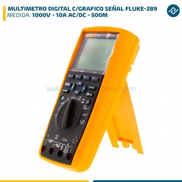 MULTIMETRO DIGITAL C/GRAFICO SEÑAL 1000V - 10A AC/DC - 500M FLUKE-289