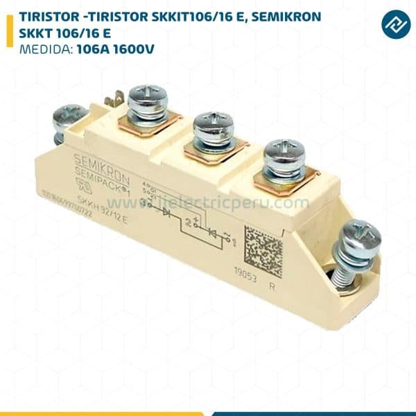 TIRISTOR -TIRISTOR SKKIT106/16 E,106A 1600V SEMIKRON SKKT 106/16 E