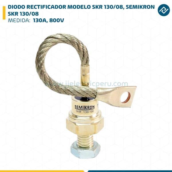 DIODO RECTIFICADOR MODELO SKR 130/08, 130A, 800V SEMIKRON SKR 130/08