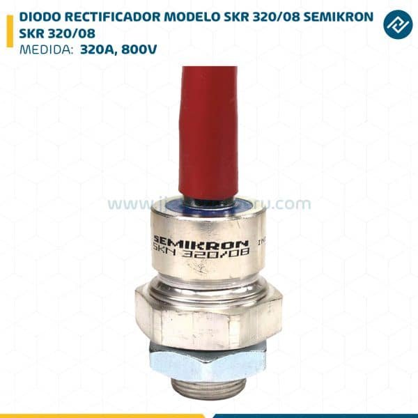 DIODO RECTIFICADOR MODELO SKR 320/08, 320A, 800V SEMIKRON SKR 320/08