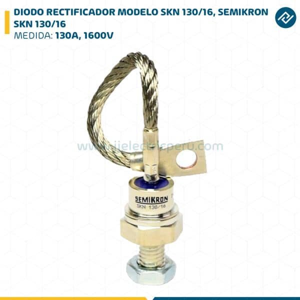 DIODO RECTIFICADOR MODELO SKN 130/16, 130A, 1600V SEMIKRON SKN 130/16