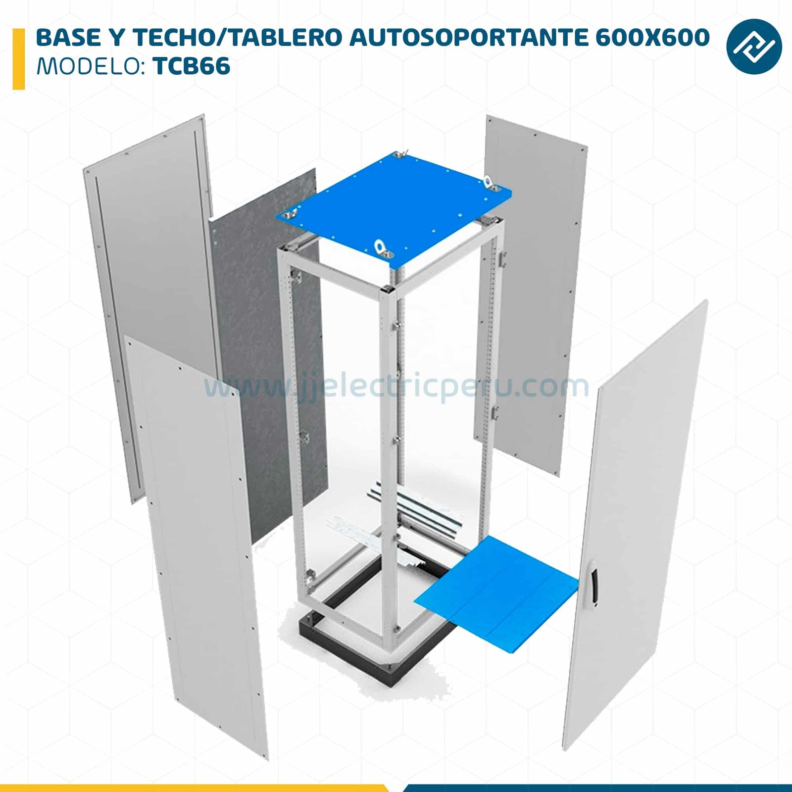 BASE Y TECHO PARA TABLERO AUTOSOPORTANTE 600X600