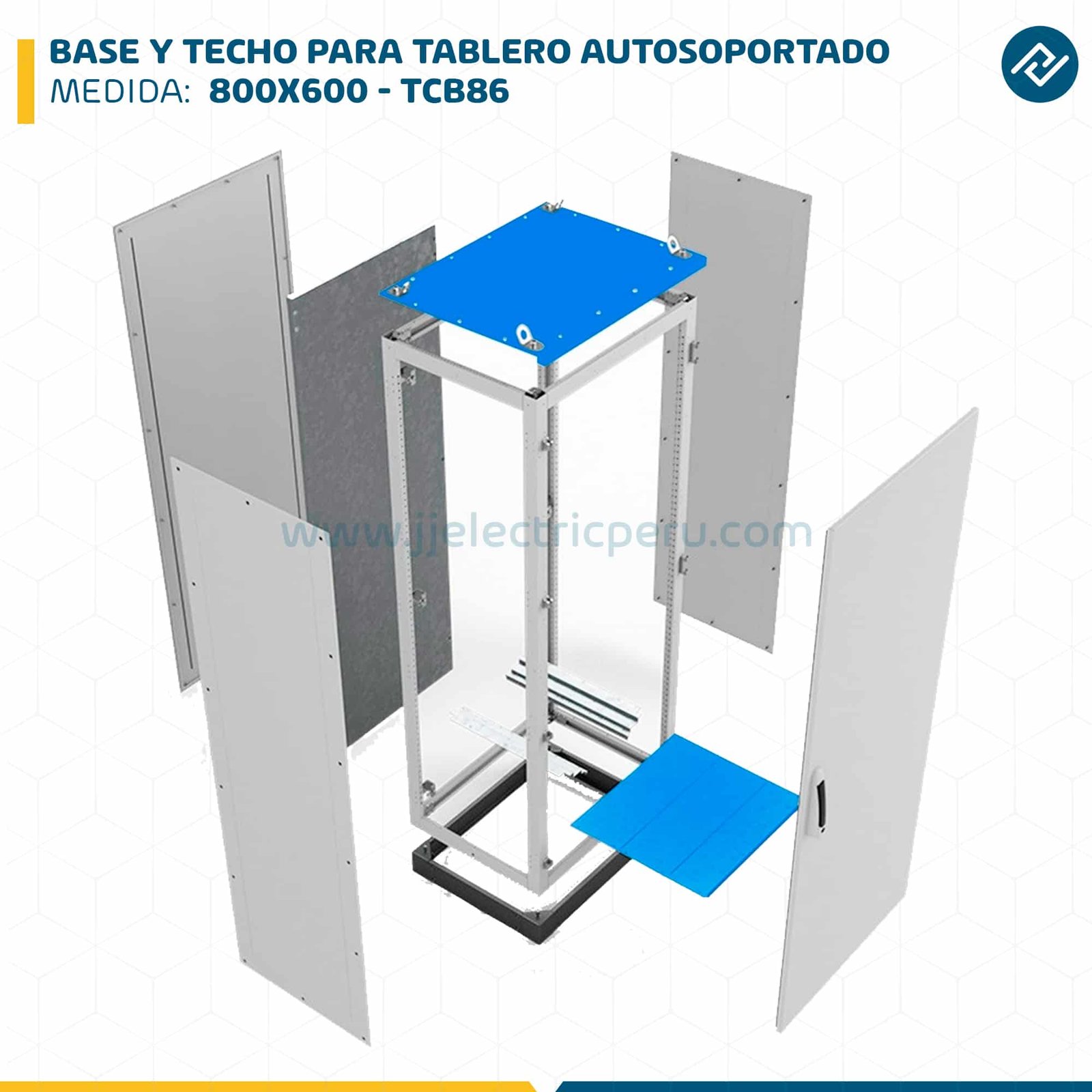 BASE Y TECHO PARA TABLERO AUTOSOPORTADO 800X600