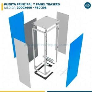 PUERTA PRINCIPAL Y PANEL TRASERO 2000X600