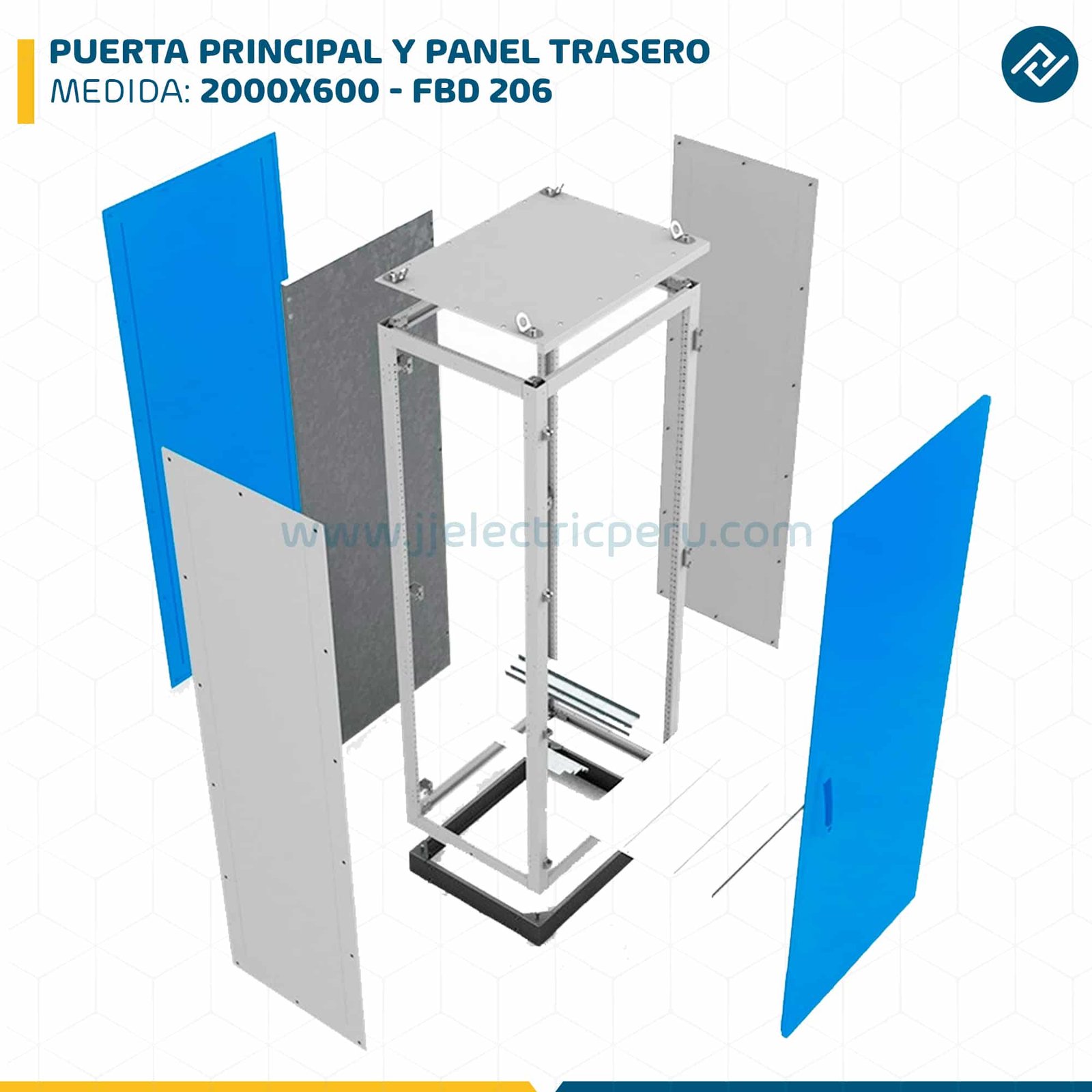 PUERTA PRINCIPAL Y PANEL TRASERO 2000X600