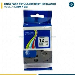 CINTA PARA ROTULADOR BROTHER 12MM X 8M BLANCO