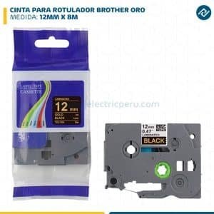 CINTA PARA ROTULADOR BROTHER 12MM X 8M ORO