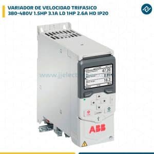 VARIADOR DE VELOCIDAD TRIF.380-480V 1.5HP 3.1A LD 1HP 2.6A HD IP20 ACS480-04-03A4-4