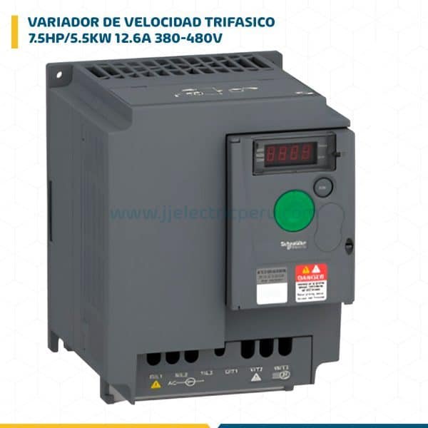 VARIADOR DE VELOCIDAD TRIF.7.5HP/5.5KW 12.6A 380-480V ALTIVAR EASY ATV310HU55N4E