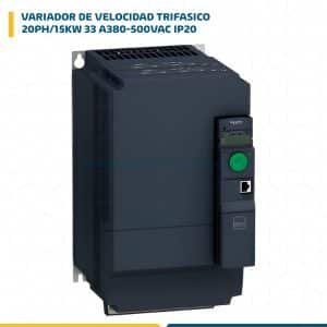 VARIADOR DE VELOCIDAD TRIF.20PH/15KW 33 A380-500VAC IP20 ALTIVAR ATV320D15N4B