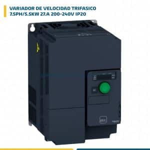 VARIADOR DE VELOCIDAD TRIF.7.5PH/5.5KW 27.A 200-240V IP20 ALTIVAR ATV320U55M3C