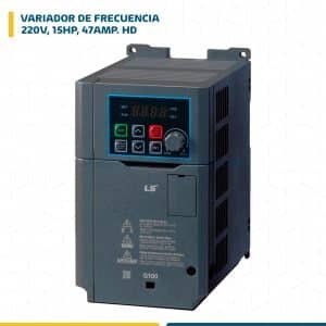 VARIADOR DE FRECUENCIA 220V, 15HP, 47AMP. HD LSLV0110G100-2EONN