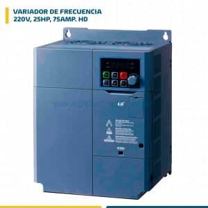 VARIADOR DE FRECUENCIA 220V, 25HP, 75AMP. HD LSLV0185G100-2EONN