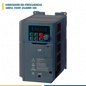 VARIADOR DE FRECUENCIA 480V, 15HP, 24AMP. HD LSLV0110G100-4EONN