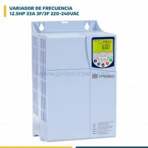 VARIADOR FRECUENCIA 12.5HP 33A 3F/3F 220-240VAC C/TRANS. DE FRENADO SIN MODULO PLUG-IN CFW500D33P0T2DB20H00G2