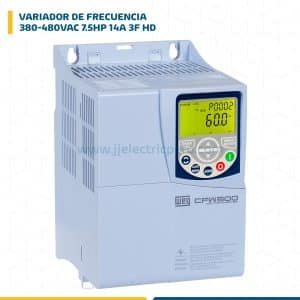 VARIADOR FREC. 380-480VAC 7.5HP 14A 3F HD CON TRANS. DE FRENADO SIN MODULO PLUG-IN CFW500C14P0T4DB20H00G2