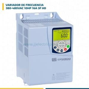 VARIADOR FREC. 380-480VAC 10HP 16A 3F HD C/TRANS. DE FRENADO SIN MODULO PLUG-IN CFW500C16P0T4DB20H00G2