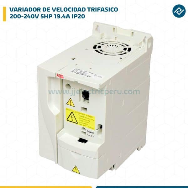 VARIADOR DE VELOCIDAD TRI.200-240V 5HP 19.4A IP20 ACS310-03E-19A4-2