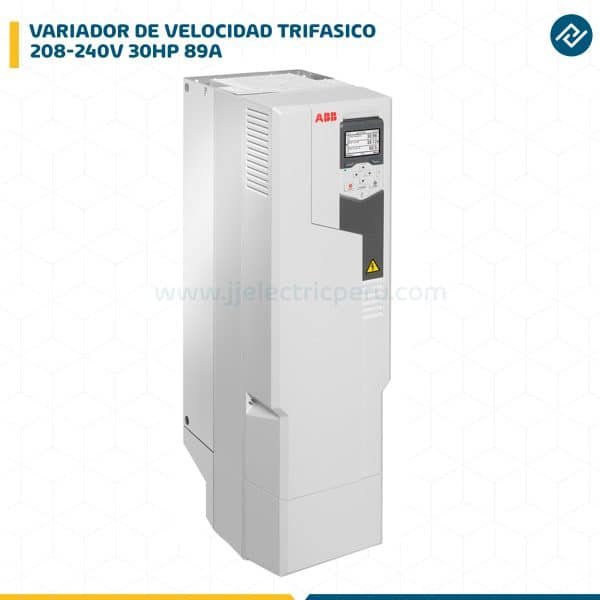 VARIADORES DE VELOCIDAD TRIF.208-240V 30HP 89A ACS580-01-089A-2+J400