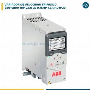 VARIADOR DE VELOCIDAD TRIF.380-480V 1HP 2.5A LD 0.75HP 1.8A HD IP20 ACS480-04-02A7-4