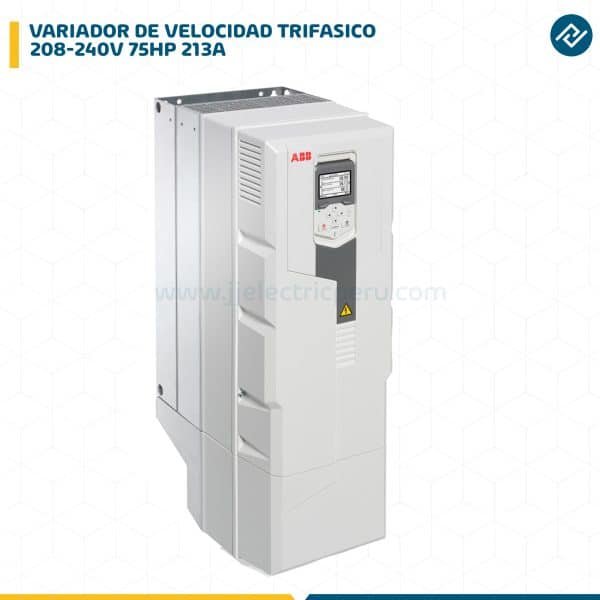 VARIADOR DE VELOCIDAD TRIF.208-240V 75HP 213A ACS580-01-213A-2+J400