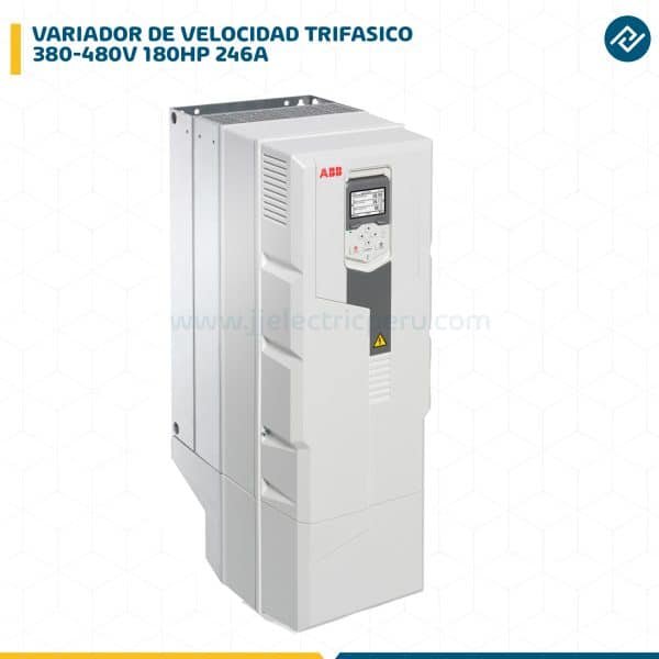 VARIADOR DE VELOCIDAD TRIF.380-480V 180HP 246A ACS580-01-246A-4+J400