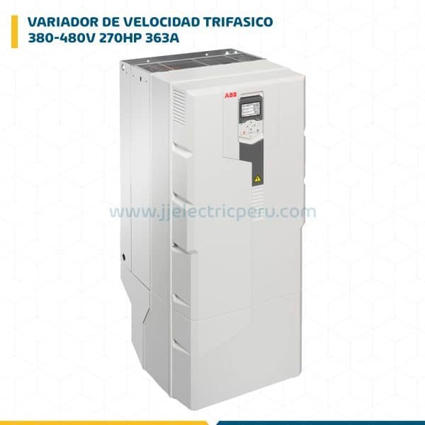 VARIADOR DE VELOCIDAD TRIF.380-480V 270HP 363A ACS580-01-363A-4+J400