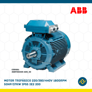 MOTOR TRIFASICO 220/380/440V 1800RPM 50HP/37KW IP55 IE 200 CODIGO: 3GBP202420-ADG_50
