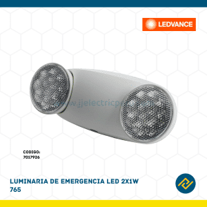 LUMINARIA DE EMERGENCIA LED 2X1W 765 CODIGO: 7017926
