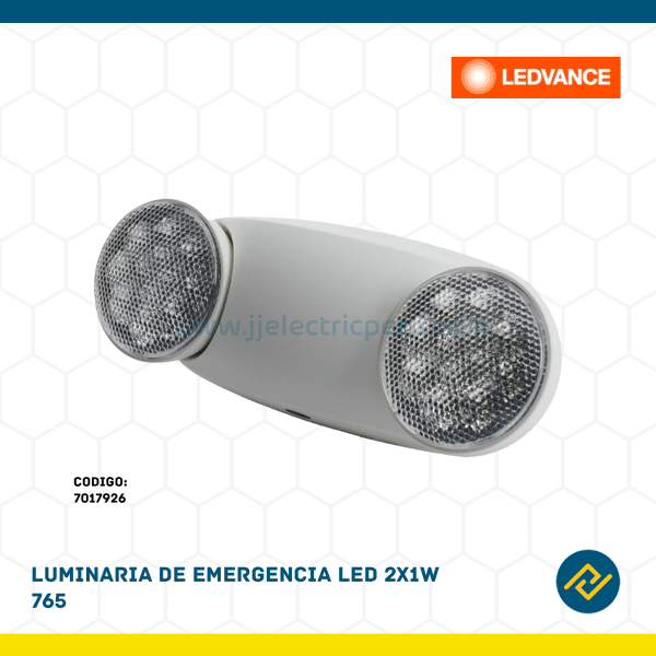 LUMINARIA DE EMERGENCIA LED 2X1W 765 CODIGO: 7017926
