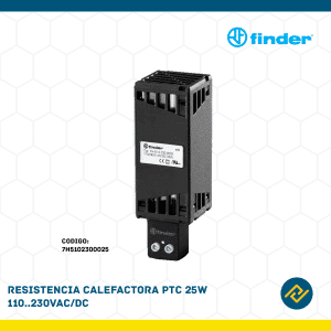 RESISTENCIA CALEFACTORA PTC 25W 110...230VAC/DC CODIGO: 7H102300025