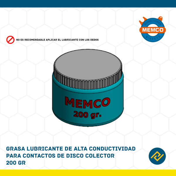 GRASA LUBRICANTE DE ALTA CONDUCTIVIDAD PARA CONTACTOS DE DISCO COLECTOR 200GR