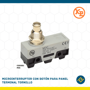 MICROINTERRUPTOR CON BOTON PARA PANEL TERMINAL TRONILLO CODIGO: M3C