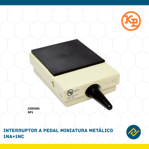 INTERRUPTOR A PEDAL MINIATURA METALICO 1NA+1NC CODIGO: SP1