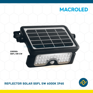 REFLECTOR SOLAR SSFL 5W 6000K IP65 CODIGO: SSFL-5W-CW
