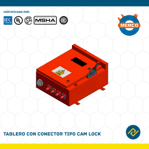 TABLERO CON CONECTOR TIPO CAM LOCK