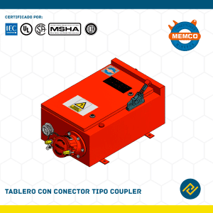 TABLERO CON CONECTOR TIPO COUPLER