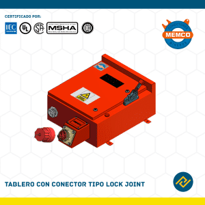 TABLERO CON CONECTOR TIPO LOCK JOINT