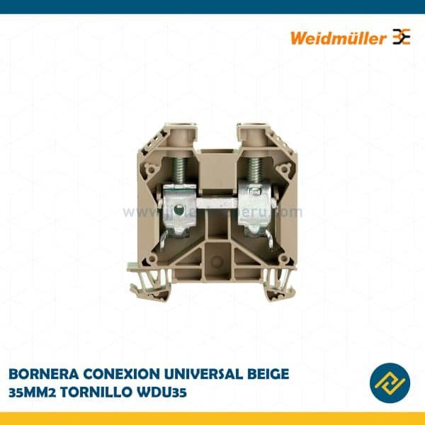 BORNERA CONEXION UNIVERSAL BEIGE 35MM2 TORNILLO WDU35 CODIGO: 1020500000