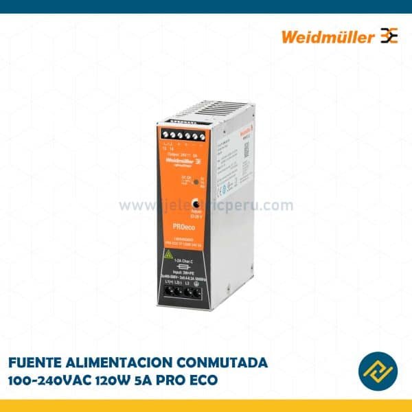 FUENTE ALIMENTACION CONMUTADA 100-240VAC 120W 5A PRO ECO CODIGO: 1469480000