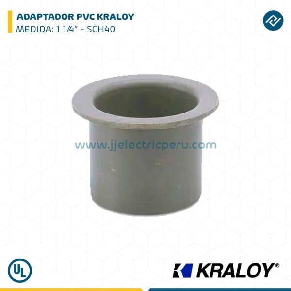 ADAPTADOR PVC KRALOY 1 1/4" SCH40