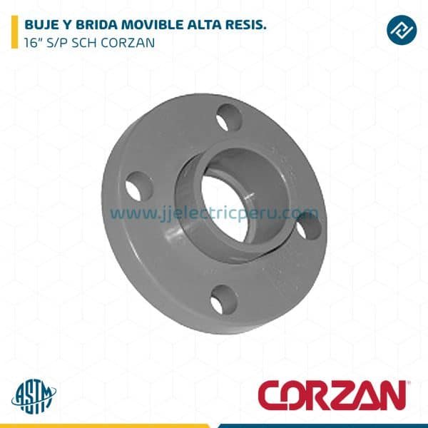 BUJE Y BRIDA MOVIBLE ALTA RESIS. 16" S/P SCH CORZAN