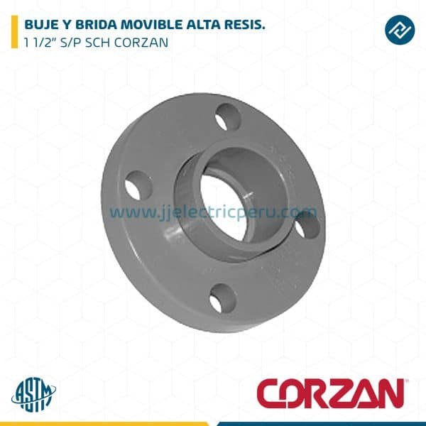BUJE Y BRIDA MOVIBLE ALTA RESIS. 1 1/2" S/P SCH CORZAN
