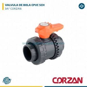 VALVULA DE BOLA CPVC SCH 3/4" CORZAN