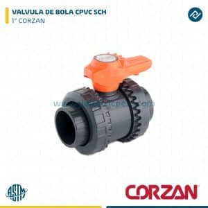 VALVULA DE BOLA CPVC SCH 1" CORZAN